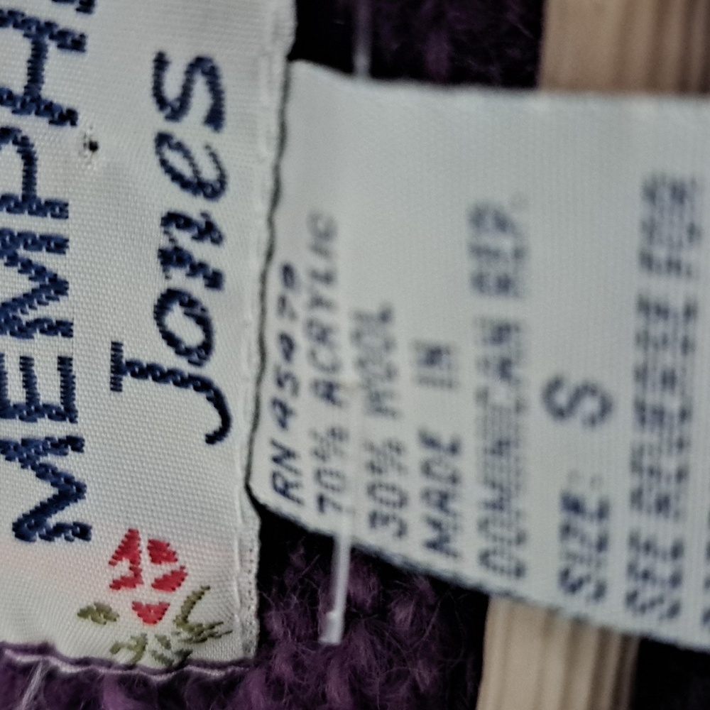 Memphis Jones Women's Purple Sweater Sz Small - Picture 5 of 6